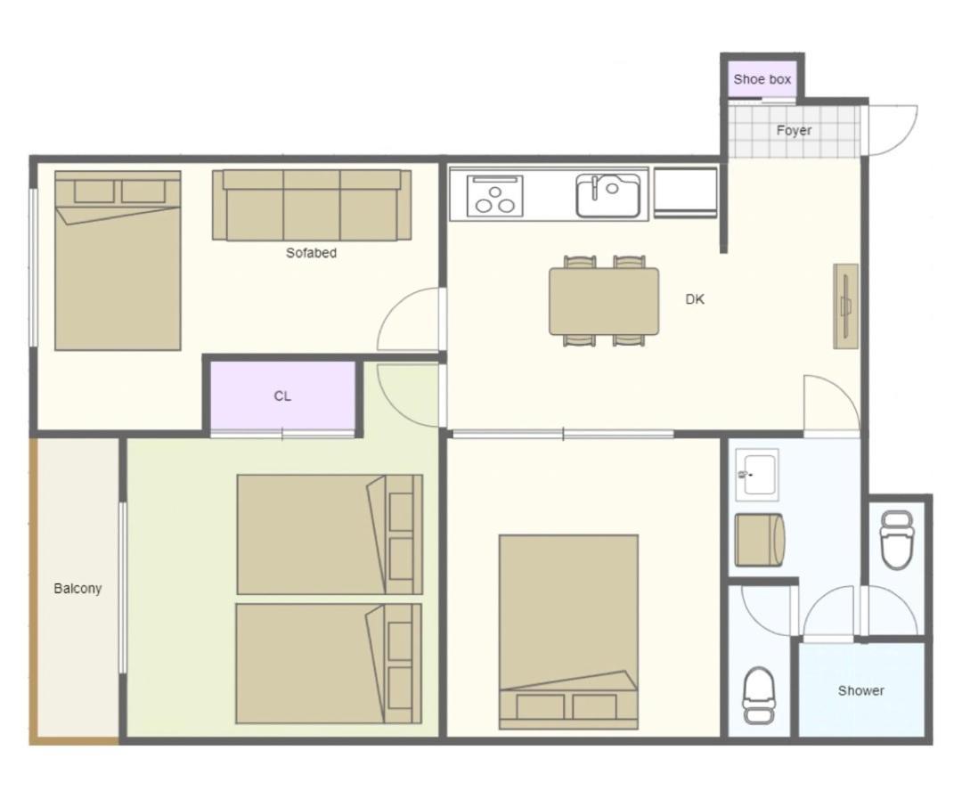 Apartemen 日本橋出口すぐ3室最大10人 3室1厅2卫1浴 心斎橋 道頓堀 黒門市場徒步3分 Osaka